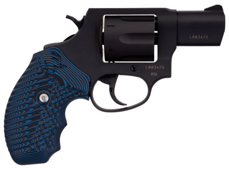 [725327932758] Taurus 2-856021MVZ16 856  Small 38 Special +P 6 Shot 2" Matte Black Carbon Steel Barrel, Cylinder  &  Frame, Blue VZ Cyclone Grip, Transfer Bar Safety, Exposed Hammer