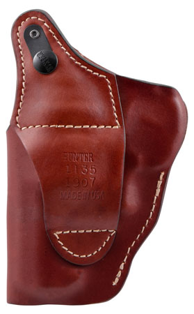 [021771350255] Hunter Company 1135 Pro-Hide High Ride OWB Brown Leather Belt Slide Fits Ruger Alaskan Right Hand