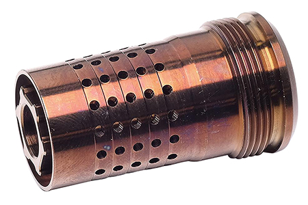[860248000435] Q LLC CB1228 Cherry Bomb  22 Cal (5.56mm) Copper 17-4 Stainless Steel with 1/2"-28 tpi Threads  &  1.64" OAL