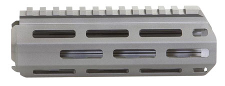 [850000857391] Q LLC 6HBMLOKHGKIT Handguard  M-LOK Aluminum Gray Q LLC Honey Badger 6"