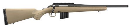 [736676269815] Ruger 26981 American Ranch  Full Size 350 Legend 5+1 16.38" Matte Black Threaded Barrel, Matte Black Picatinny Rail Steel Receiver, Flat Dark Earth Fixed Synthetic Stock, Right Hand
