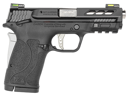 [022188879315] Smith  &  Wesson 12718 Performance Center M & P Shield EZ M2.0 380 ACP 3.80" 8+1 Matte Black Black Armornite Stainless Steel Slide Black Polymer Grip Silver Colored Accents