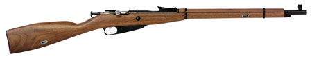 [611613191308] Crickett KSA9130 91/30 Mini  Youth 22 LR 1rd 20" Blued Barrel  &  Receiver, Hooded Front/Adjustable Rear Sights, Black Walnut Stock w/11.5" LOP