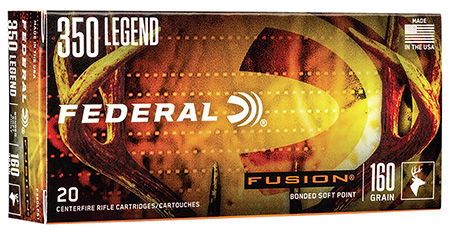 [604544653427] Federal F350LFS1 Fusion  350Legend 160gr Bonded Soft Point 20 Per Box/10 Case