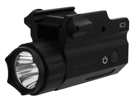 [745557102295] TacFire FLP360C 360 Lumen Pistol Flashlight (Compact-Sized)  Black White CREE LED