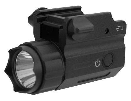 [745559516137] TacFire FLP360F 360 Lumen Pistol Flashlight (Full-Sized)  Black White CREE LED