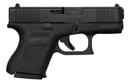 [764503037337] Glock UA265S201 G26 Gen5 Sub-Compact 9mm Luger 10+1 3.43" Black GMB Barrel, Black nDLC Serrated Slide, Black Polymer Frame, Black Textured w/Interchangeable Backstrap Grip, Ambidextrous, USA Made