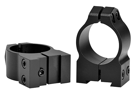 [656813101269] Warne 1B1M Maxima  Matte Black Steel 1" Tube Medium Vertical Split Dovetail, 0 MOA Fits CZ 527