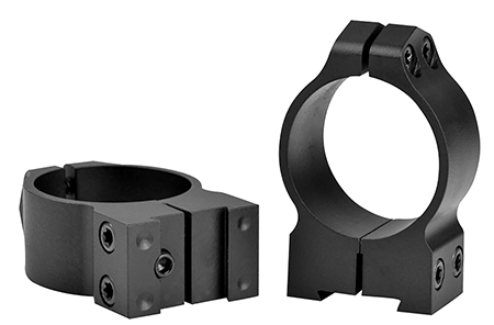 [656813011490] Warne 14B1M Maxima  Matte Black Steel 30mm Tube Medium Vertical Split Dovetail, 0 MOA Fits CZ 527