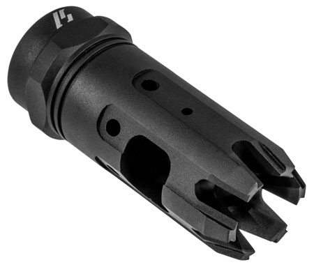[708747545586] Strike Industries MK9COMP Mini King Comp Black Steel with 1/2"-28 tpi Threads  &  2.30" OAL for 9mm Luger AR-Platform