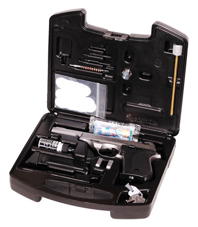 [753733105237] Phoenix Arms DRM2ANB HP Deluxe Range Kit 22 LR 10+1 3"/5" Vent Rib Barrels, Satin Nickel Serrated Slide  &  Steel Frame, Black Polymer Grip Includes Locking Case