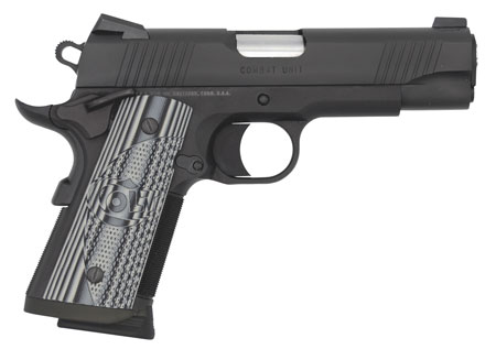 [098289111876] Colt Mfg O9840CCU 1911 Commander Combat Unit 45 ACP 4.25" 7+1 Black PVD Black PVD Stainless Steel Slide Checkered  &  Scalloped Gray G10 Grip