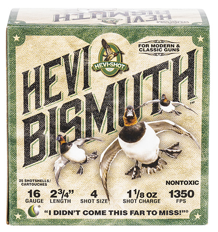 [816383002469] HEVI-Shot HS16704 HEVI-Bismuth  16Gauge 2.75" 1 1/8oz Bismuth 4Shot 25 Per Box/10 Case
