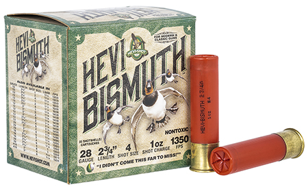 [816383002582] HEVI-Shot HS18704 HEVI-Bismuth  28Gauge 2.75" 1oz Bismuth 4Shot 25 Per Box/10 Case