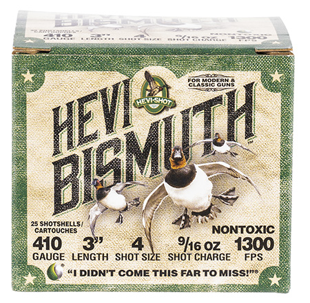 [816383002629] HEVI-Shot HS19004 HEVI-Bismuth  410Gauge 3" 9/16oz Bismuth 4Shot 25 Per Box/10 Case