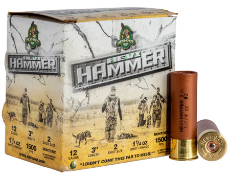 [816383002063] HEVI-Shot HS28002 HEVI-Hammer  12Gauge 3" 1 1/4oz 2Shot 25 Per Box/10 Case