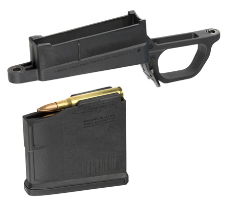 [840815109631] Magpul MAG489-BLK Bolt Action Mag Well Hunter 700L Stock Made of Polymer w/ Black Finish Includes PMAG5 AC Magazine