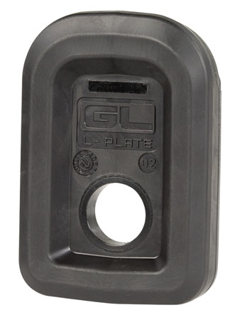 [840815102441] Magpul MAG567-BLK GL L-Plate  Made of Polymer w/ Over Molded Rubber  &  Black Finish for PMAG 17 GL9/15 GL9 Magazines