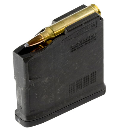[840815109822] Magpul MAG698BLK PMAG Magnum 5rd AICS 257 Wthby Mag/300 Win Mag/270 Wthby Mag/264 Win Mag/7mm Rem Fits Bolt Action Rifles/Long Action Black Polymer