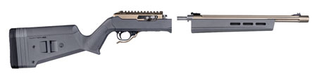 [840815113966] Magpul MAG760-GRY Hunter X-22 Stock Fixed Adjustable Comb Stealth Gray Synthetic for Ruger 10/22 Takedown