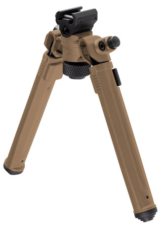 [840815119340] Magpul MAG941-FDE Bipod  1913 Picatinny Rail Attachment, Flat Dark Earth Mil-Spec Anodized Aluminum, 6.80-10.30" Vertical Adjustment, Rubber Feet for AR-Platform
