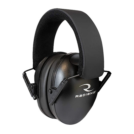 [674326216690] Radians LSO100CS Lowset Muff Polymer 21 dB Over the Head Black Adult 1 Pair