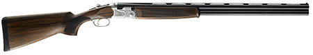[082442915197] Beretta USA J686SJ0 686 Silver Pigeon I Full Size 12 Gauge Over/Under 3" 2rd 30" Blued Optima Bore HP Barrel, Nickel w/Floral Engraving Aluminum Receiver, Fixed Oiled Walnut Stock, Right Hand