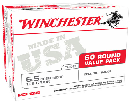 [020892226463] Winchester Ammo USA65CMVP USA Ready  6.5Creedmoor 125gr Open Tip 60 Per Box/4 Case *Value Pack