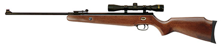 [026785010515] Beeman 1051 Teton Combo Spring Piston 177 Pellet Black Rec/Barrel Hardwood Stock Includes 4x32mm Scope