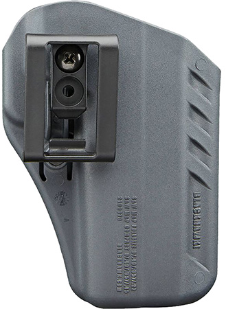 [604544615715] Blackhawk 417568UG A.R.C.  IWB Urban Gray Polymer Belt Clip Compatible w/Glock 43/43X Ambidextrous