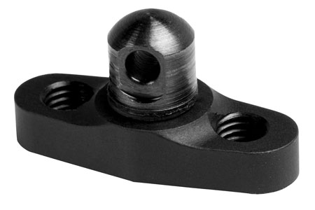 [811071013123] GrovTec US Inc GTSW111 Flanged Stud Mount KeyMod Black Anodized 6061 Aluminum