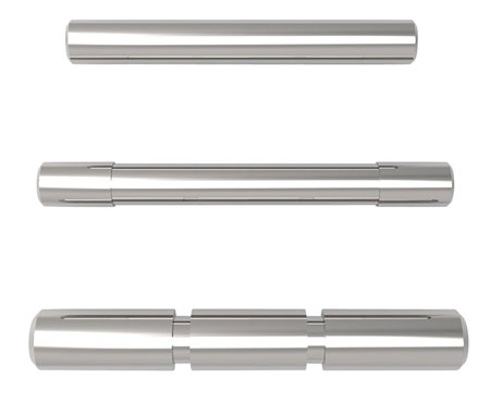 [617566987005] Cross Armory CRGPSSV 3 Pin Set  Compatible w/ Glock Gen1-3 Silver Steel