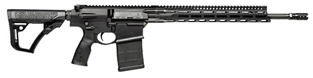 [818773021210] Daniel Defense 0215813210047 DD5 V4 7.62x51mm NATO 18" 20+1 Black Hard Coat Anodized Black Phosphate 6 Position w/SoftTouch Overmolding Stock Black Polymer Grip