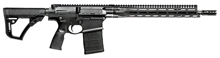 [818773021203] Daniel Defense 0215707258047 DD5 V3 7.62x51mm NATO 16" 20+1 Black Hard Coat Anodized Black Phosphate 6 Position w/SoftTouch Overmolding Stock Black Polymer Grip