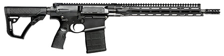 [818773021340] Daniel Defense 0215707258055 DD5 V3 *CA Compliant 7.62x51mm NATO 16" 10+1 Black Hard Coat Anodized Black Phosphate 6 Position w/SoftTouch Overmolding Stock Black Polymer Grip