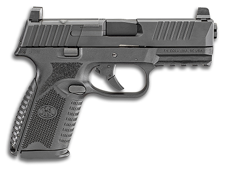 [845737010737] FN 66100587 509M MRD Mid-Size 9mm Luger 15+1 4" Black Recessed Crown Barrel, Matte Black Optic Ready/Serrated Stainless Steel Slide, Matte Black Polymer Frame w/Picatinny Rail, Ambidextrous