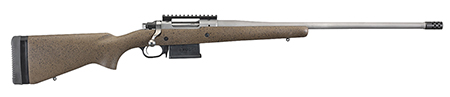 [736676471980] Ruger 47198 Hawkeye Long-Range Hunter Full Size 6.5 Creedmoor 5+1 22" Matte Stainless Steel Threaded Barrel, Picatinny Rail Stainless Steel Receiver, Black Speckled Brown Adj LOP Laminate Stock