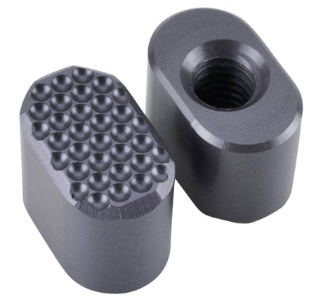 [813318025500] Phase 5 Weapon Systems PMRGREYDIMPLED PMR Dimpled Magazine Release Gray