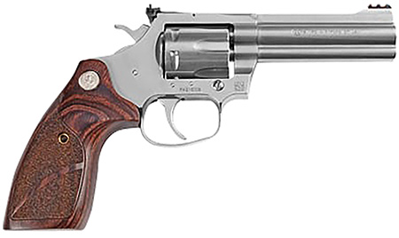 [098289001306] Colt Mfg KCOBRASB4TS King Cobra Target 357 Mag 6 Shot 4.25" Matte Stainless Barrel, Cylinder  &  Steel Frame. Altamont Wood Grip