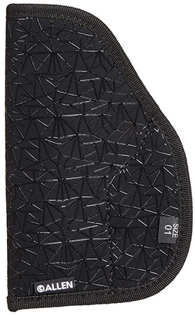 [026509008460] Allen 44901 Spiderweb In-The-Pocket Conceal Carry Holster Size 01 Black Nylon w/Web Grip Pattern, Compatible w/Glock 26/27/Medium Auto Ambidextrous