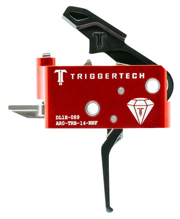 [885768000864] TriggerTech AROTRB14NNF Diamond  Two-Stage Flat Trigger with 1.50-4 lbs Draw Weight for AR-15 Right