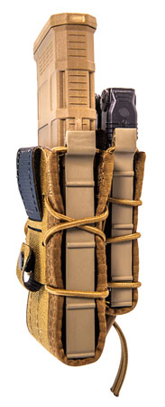 [849954028070] High Speed Gear 13DD10CB TACO Double Decker Mag Pouch Coyote Brown Nylon Belt Belts 2.25" Wide Compatible w/ Rifle Compatible w/ Pistol