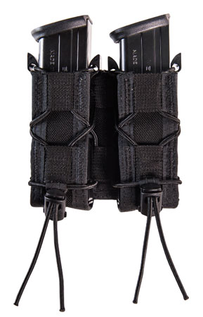 [849954027820] High Speed Gear 13PT12BK TACO Mag Pouch Double Black Nylon Belt Compatible w/ Pistol