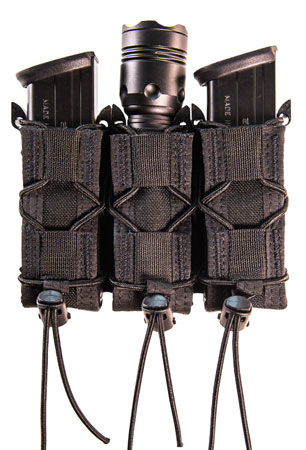 [849954027882] High Speed Gear 13PT13BK TACO Mag Pouch Triple Black Nylon Belt Compatible w/ Pistol