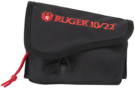[026509008330] Ruger 27222 Buttstock Pouch  Black Cordura