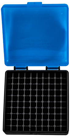 [711148835002] Berry's 83500 Ammo Box  22LR Blue/Black Polypropylene 100rd