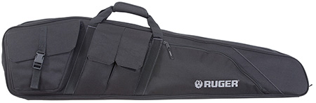 [026509011040] Ruger 27932 Defiance Tactical Rifle Case  42" Black Endura with Ruger Logo, Carry Handle, Knit Lining, Mag Pocket, Accessory Pockets  &  Lockable Zipper