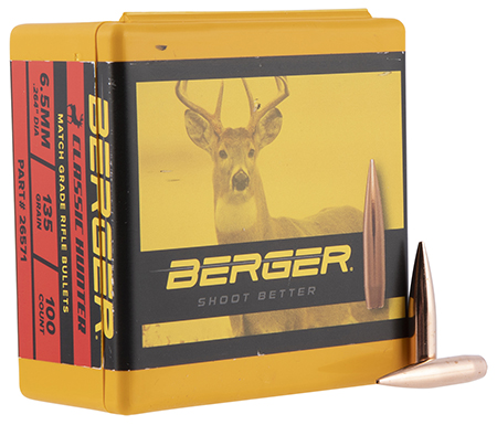 [679459265713] Berger Bullets 26571 Classic Hybrid Hunter Match Grade 6.5Creedmoor 135gr Boat Tail 100/Box