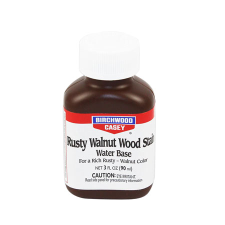 [029057243239] Birchwood Casey 24323 Rusty Walnut Wood Stain Water-Based 3 oz. Bottle