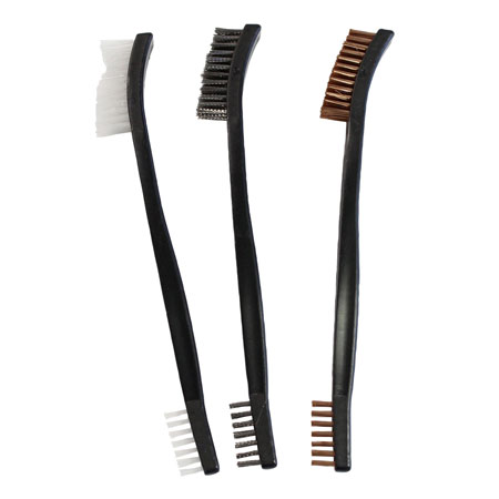 [029057411041] Birchwood Casey 41104 Utility Brushes Bronze/Nylon/Stainless Steel 3 Pack